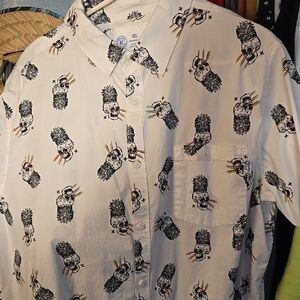 Men's White Graphic Shirt